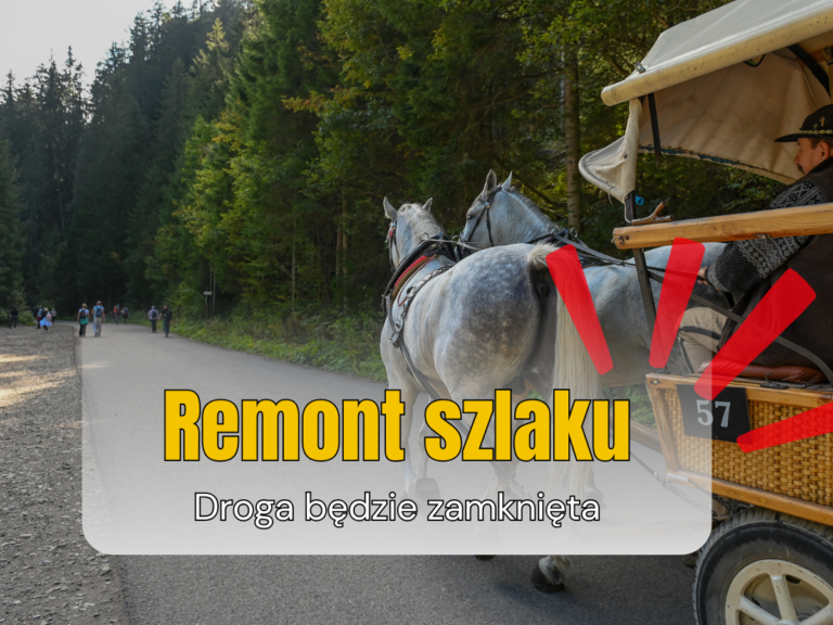 Remont drogi do Morskiego Oka. Ważne zmiany dla turystów w maju i czerwcu